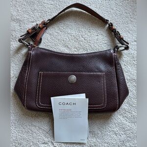 Coach pebble leather purse